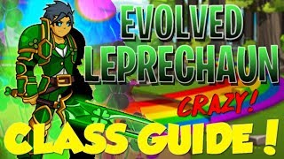 AQW  Evolved Leprechaun Class Guide Enhancements Class Skills Combos Soloing Farming PvP [upl. by Allis]