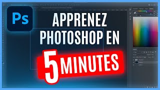 Apprendre Photoshop en 5 MINUTES  Tutoriel débutant [upl. by Ateuqahs]