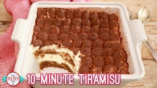 Easy 10 Minute Tiramisu  Bigger Bolder Baking [upl. by Candis]