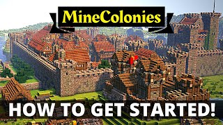 MineColonies  How To Get Started Modded Minecraft [upl. by Giffard]