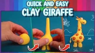 How To Make a Clay Giraffe  Quick and Easy [upl. by Nawyt]