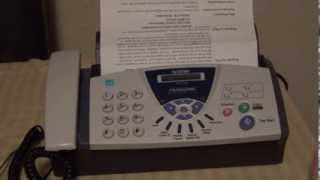 Brother FAX575 Sending a Fax Demonstration [upl. by Repotsirhc]