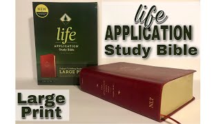 NLT Large Print Life Application Study Bible Review 3rd Edition [upl. by Siuqcram103]