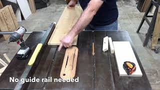 How to Make an Extremely Simple Tapering Jig [upl. by Aisset]