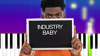 Lil Nas X  Industry Baby Piano Tutorial [upl. by Medwin]