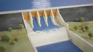 Seqwater explains How gated dams work animation [upl. by Gillette151]