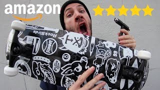 THE BEST REVIEWED SKATEBOARD ON AMAZON [upl. by Dacia739]