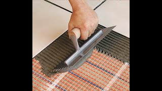 How to Install a SunTouch Electric Floor Heating Mat [upl. by Ninazan]