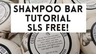 Professional shampoo bar recipe amp tutorial  Tiggy Makes Soap  SLS free  SLES free  Silicone free [upl. by Golanka]