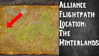 Alliance Flight Path in Hinterlands WoW Classic [upl. by Eissirc]