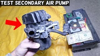 HOW TO TEST SECONDARY AIR PUMP Most Cars [upl. by Belldas4]