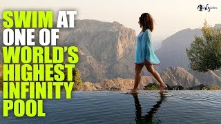 Omans Highest Luxury Resort  Anantara Al Jabal Al Akhdar  Curly Tales [upl. by Nerraj]