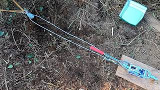 Ausprobiert Wurzelziehen im Garten mit Handwinde Seilzug  Pulley [upl. by Hakkeber]