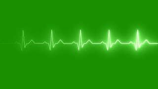 Heart pulse graph greenscreen video heart beat monitor [upl. by Irah135]