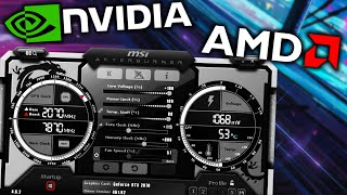 How to Overclock your PC GPU Nvidia amp AMD Safely to Boost Performance using MSI Afterburner [upl. by Mcwherter]