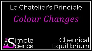 Le Chateliers Principle  Colour Change [upl. by Valentia546]