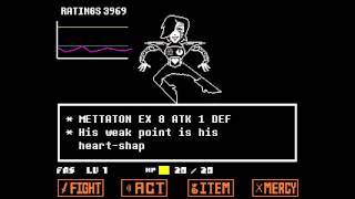 Undertale  Mettaton Boss Fight [upl. by Gahl]