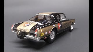 1966 Plymouth Barracuda Hurst Hemi Under Glass 125 Scale Model Kit Build Review AMT1153 [upl. by Artied]