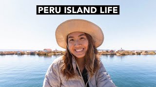 48 Hours on Perus Lake Titicaca Our Homestay Experience 🇵🇪 [upl. by Elleirol]