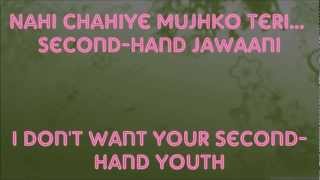 quotSecond Hand Jawaaniquot Lyrics amp English Translation  quotCocktailquot 2012 [upl. by Herbie]