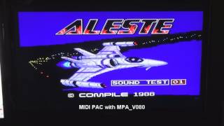 Aleste with MIDI PAC [upl. by Kass]