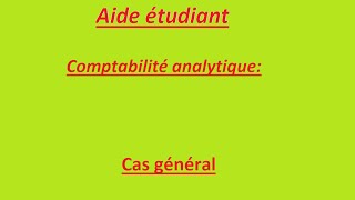 comptabilité analytique  exercice corrigé [upl. by Nerrak939]