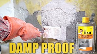 DAMP PROOF AND WALL REPAIRING  How To Repair Water Damaged Wall [upl. by Burnham]