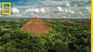 Soar Over the Chocolate Hills in the Philippines  National Geographic [upl. by Litton]