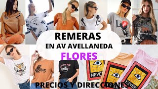 REMERAS BÁSICAS y ESTAMPADAS en AV AVELLANEDA FLORES Dónde comprar Precios y direcciones [upl. by Eiznek399]