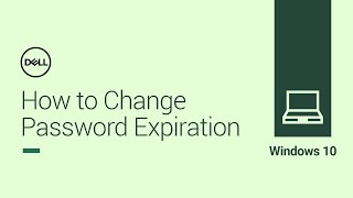 How to Change Password Expiration in Windows 10 – Local Account Official Dell Tech Support [upl. by Buatti]