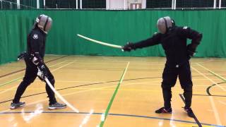 AHF Military sabre sparring  Malcolm vs Nick [upl. by Aihsetan]