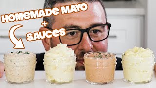 Perfect Homemade Mayonnaise Recipe  Garlic Aioli  Cajun Remoulade  Comeback Sauce [upl. by Alithea]