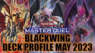 BLACKWING MASTER DUEL DECK PROFILE MAY 2023 YUGIOH [upl. by Elbas]