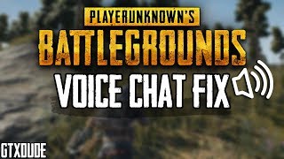 PUBG Voice Chat FIX  Fast amp Easy Tutorial [upl. by Clio]