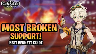 ULTIMATE BENNETT GUIDE • How To Build Bennett  Artifacts Weapons In Hindi  Genshin Impact [upl. by Lewison]