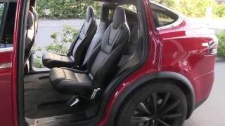 Model X 3rd row legroom for 6 seat configuration part 2 [upl. by Laurita]