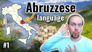 Abruzzese Dialect  Can Catalan French Spanish and Latin speakers understand it  1 [upl. by Malliw]