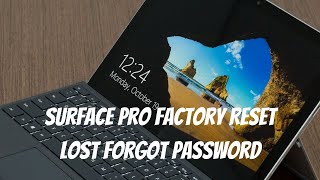 Surface Pro Factory Reset Lost Forgot Password Wipe and Restart 2021 [upl. by Idnac]