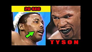 Mike Tyson  ALL FASTEST KNOCKOUTS IN CAREER HD [upl. by Kristos308]