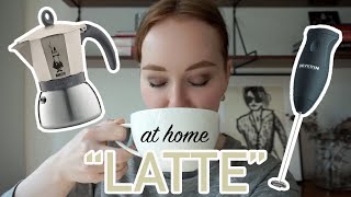 HOW TO MAKE A quotLATTEquot AT HOME moka pot  frother [upl. by Nnairek832]