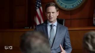 Suits S9 E09  Mike vs Harvey in trial [upl. by Ognimod]