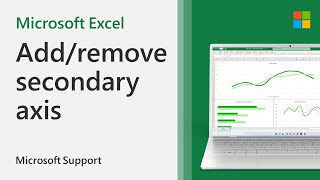 How to add or remove a secondary axis in Excel  Microsoft [upl. by Ahsekyw]