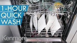 1 Hour Quick Wash  Kenmore Elite ULTRA WASH® Dishwasher [upl. by Giannini]