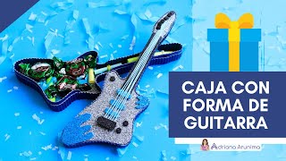 ⭐𝗖𝗮𝗷𝗮 𝗱𝗲 𝗥𝗘𝗚𝗔𝗟𝗢 en forma 𝗱𝗲 𝗚𝗨𝗜𝗧𝗔𝗥𝗥𝗔 🎸 Manualidades para el día del amor y la amistad⭐ DIY guitarra [upl. by Franklyn]