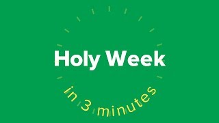 Holy Week in Three Minutes [upl. by Hanus113]