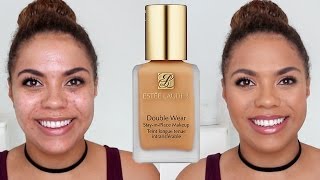 Estee Lauder Double Wear Review Oily Skin Diaries  samantha jane [upl. by Eppilihp306]