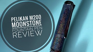 Pelikan M205 Moonstone fountain pen review 2020 Special Edition [upl. by Erdried]