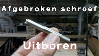 Timmertip 1110 Afgebroken schroeven uitboren [upl. by Osnofledi]