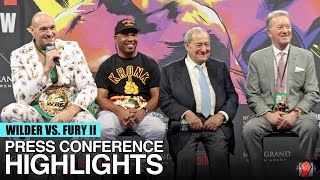 HIGHLIGHTS  DEONTAY WILDER VS TYSON FURY 2 POST FIGHT PRESS CONFERENCE [upl. by Beitz]