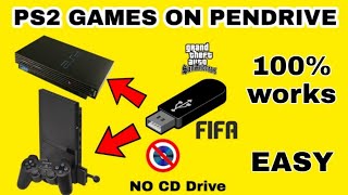 How To Play PS2 Games Using PENDRIVEUSB FatSlim [upl. by Aemat]